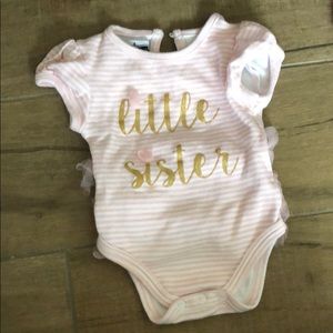 Mudpie little sister onesie